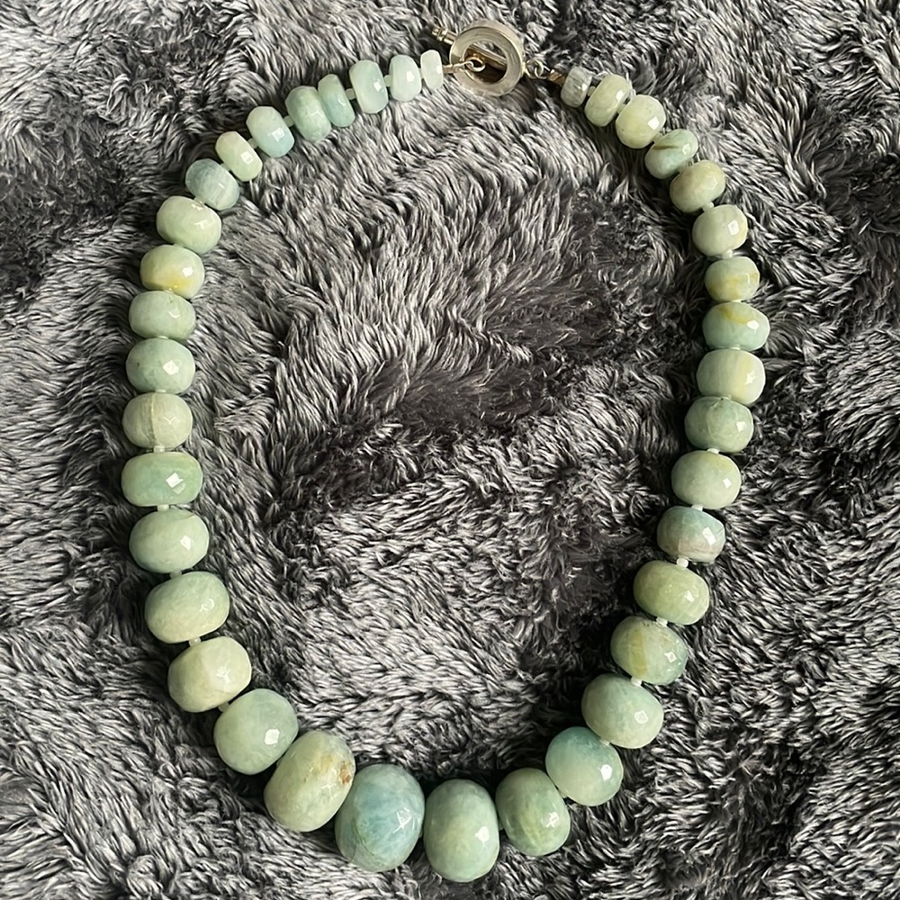 Green beaded necklace